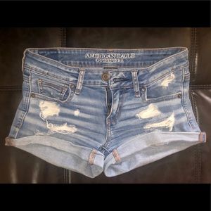 American Eagle Super Low Shortie Shorts